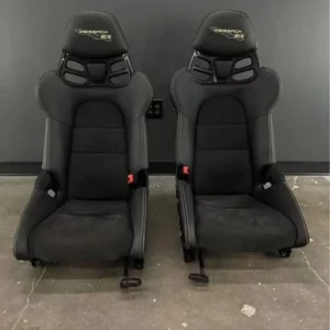Black leather Bucket Seats